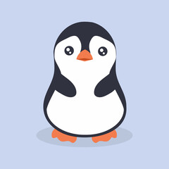 Cute Penguin cartoon icon vector