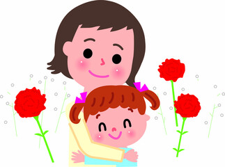 母の日に娘からカーネーションプレゼント