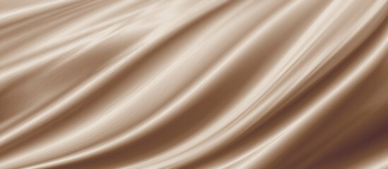 Gold brown fabric texture background 3D illustration