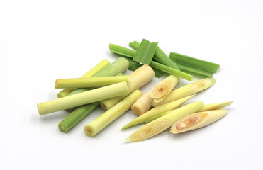 herb lemongrass isolated on white background