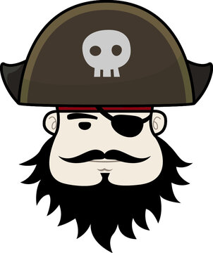 pirate head vector