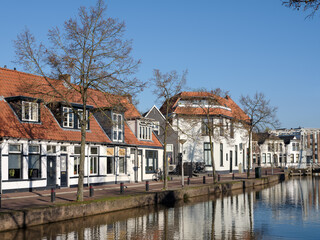 Fototapeta na wymiar Keizersgracht in Meppel, Drenthe Province, The Netherlands
