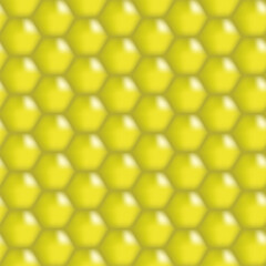 Honeycomb geometric seamless pattern. Bee honeycomb. Mosaic fabric pattern background. Honey mesh with honeycomb beehive. Vector illustration