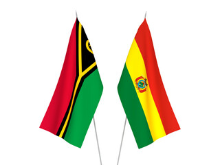 Bolivia and Republic of Vanuatu flags