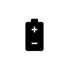 battery flat icon vector illustration