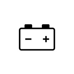 battery flat icon vector illustration