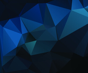 Blue Abstract Color Polygon Background Design, Abstract Geometric Origami Style With Gradient