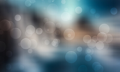 blue abstract background with bokeh wallpaper illustration