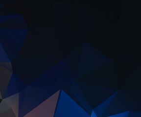 Blue Abstract Color Polygon Background Design, Abstract Geometric Origami Style With Gradient