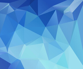 Blue Abstract Color Polygon Background Design, Abstract Geometric Origami Style With Gradient