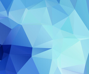 Blue Abstract Color Polygon Background Design, Abstract Geometric Origami Style With Gradient