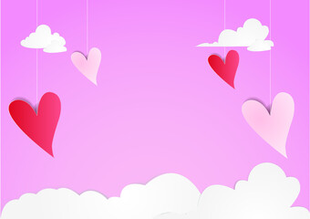 heart-shaped balloons valentine day