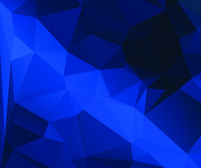 Blue Abstract Color Polygon Background Design, Abstract Geometric Origami Style With Gradient