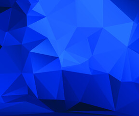 Blue Abstract Color Polygon Background Design, Abstract Geometric Origami Style With Gradient