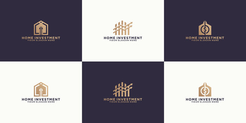 a collection of inspirational logos for future home investment designs, investment, profit