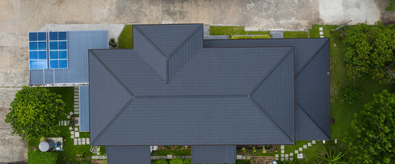 Solar cells on the roof, save the power