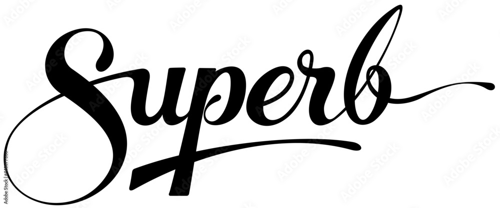 Fototapete superb - custom calligraphy text