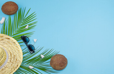 Coconut trotipal background foto stock.