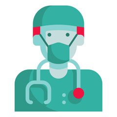 doctor flat icon