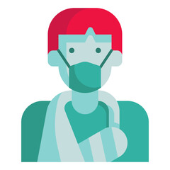 patient flat icon