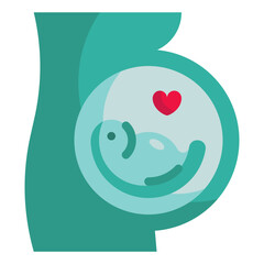 pregnant flat icon