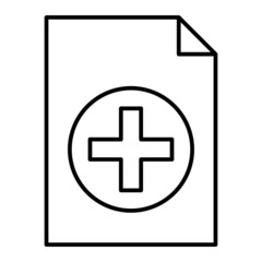 Obraz premium Vector New File Outline Icon Design