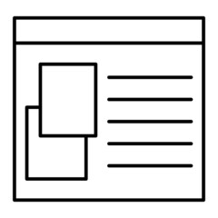 Vector Template Outline Icon Design