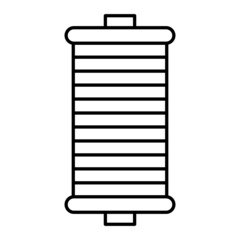 Vector Spool Outline Icon Design