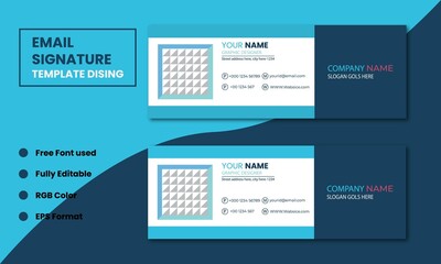 Email signature template design