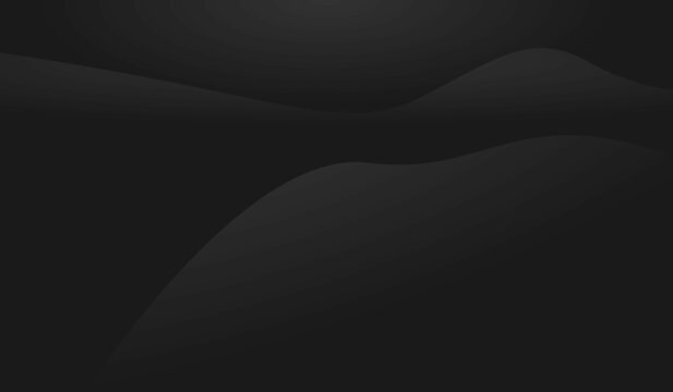 Simple Gradient Black Wave Background