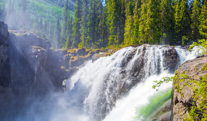 Rjukandefossen in Hemsedal Viken Norway most beautiful waterfall in Europe.
