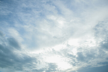 blue sky with white clouds