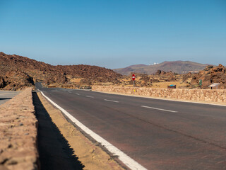 Tenerife, Teide volcano, mountain, Teide national park. Forests and mountains above the clouds.