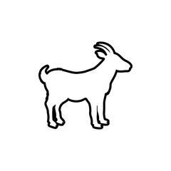 Goat icon design illustration