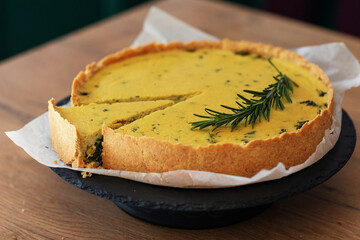 Home made  spinach cake.