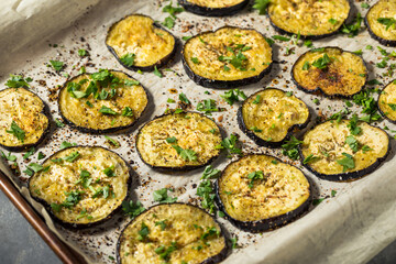 Healthy Organic Roasted Eggplant