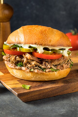 Homemade Mexican Pork Torta Sandwich