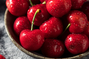 Healthy Organic Red Cherries