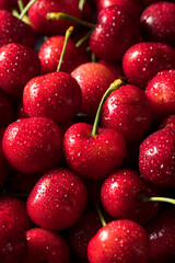 Healthy Organic Red Cherries