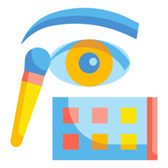 eye shadow flat icon