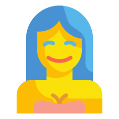 woman flat icon