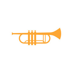 Trumpet icon design illustration