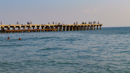 Obraz premium pier and beautiful blue sea