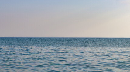 Beautiful blue sea and horizon