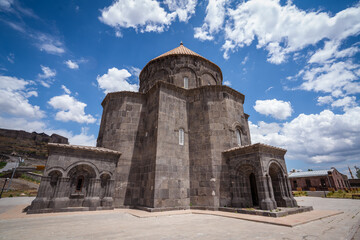 Fototapeta na wymiar Holy Apostles Church, old historical curch in east of Turkey, Kars. Travel destination concept.