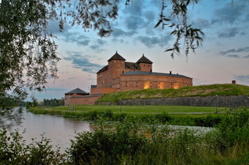 Fototapeta premium Castle in a light summer night
