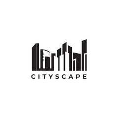 Fototapeta premium City scape building logo design template