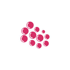 Grapes fruit logo design template