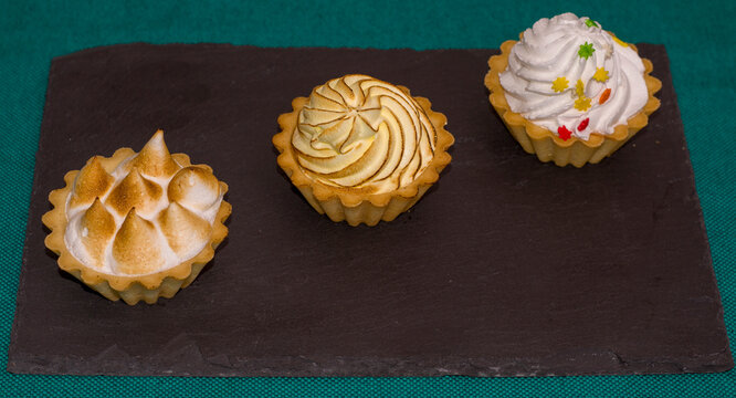 sweet desert with archide flower for baqckground