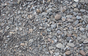 Background of grey stones close up